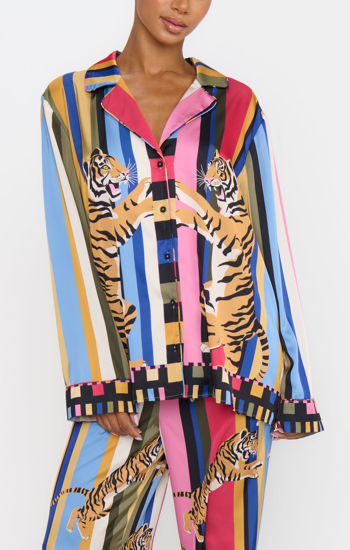 Classic PJ Set ~ Tiger Dreams Silky