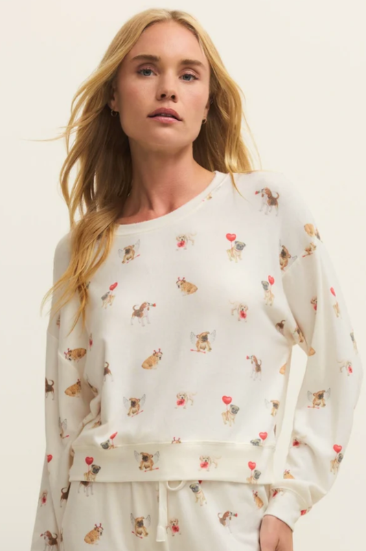 Bisous Love Pup Top