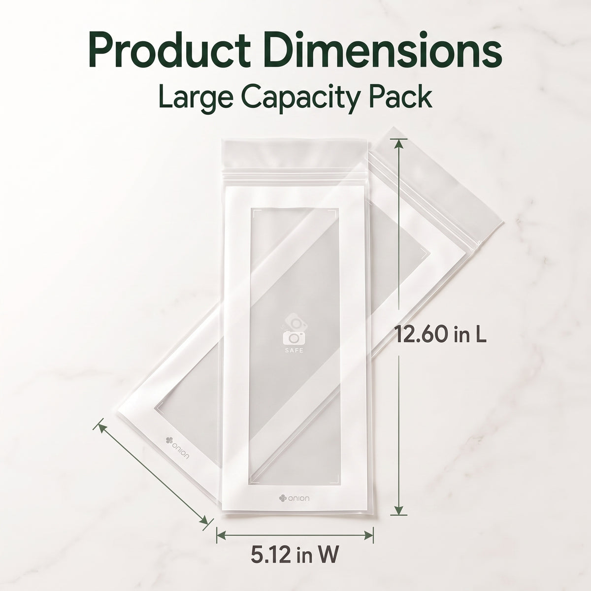 🥬 50/100PCS Reusable Long Food Storage Bags, Double-Zip Seal Freshness Bags for Kitchen