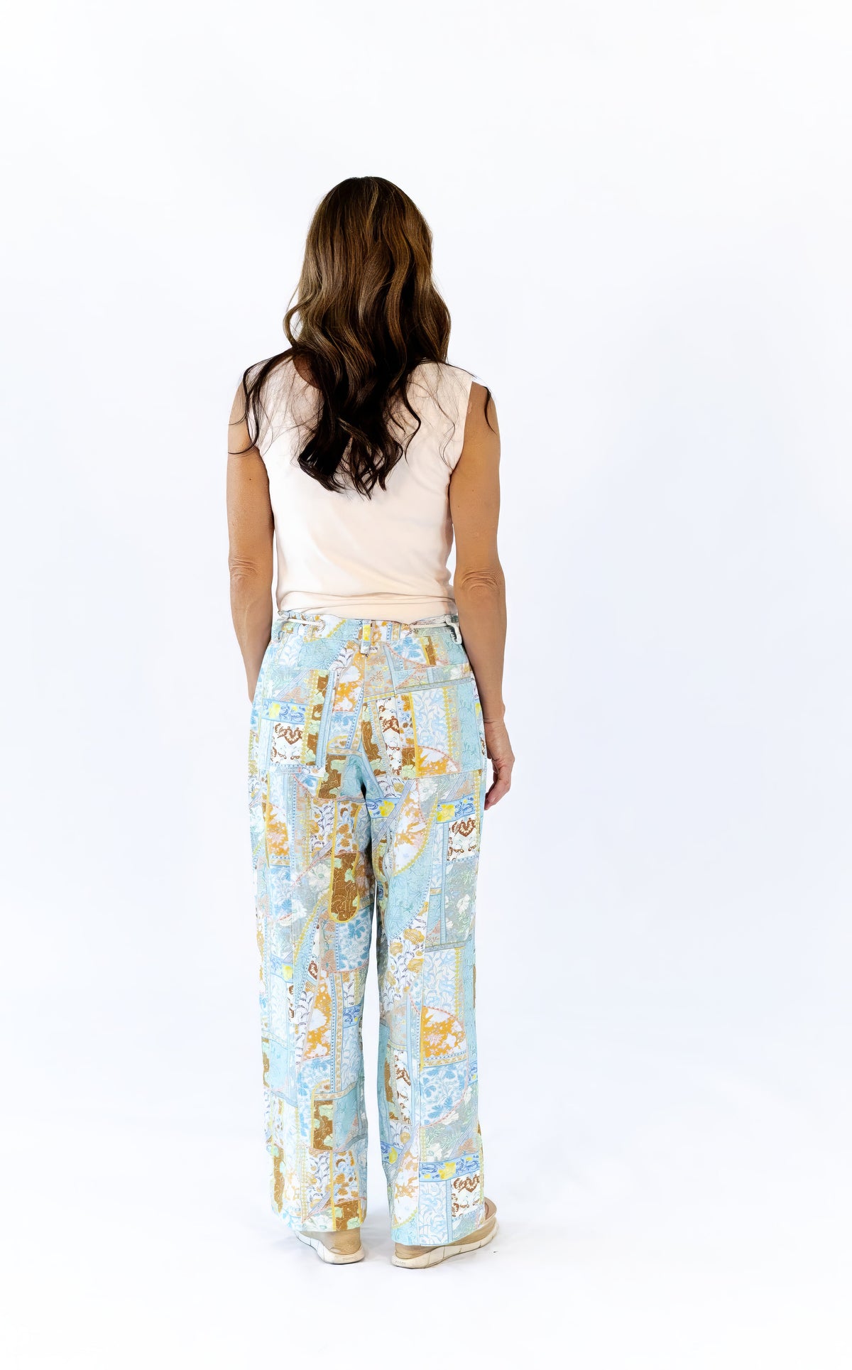 Nour Twill Patchwork Pants