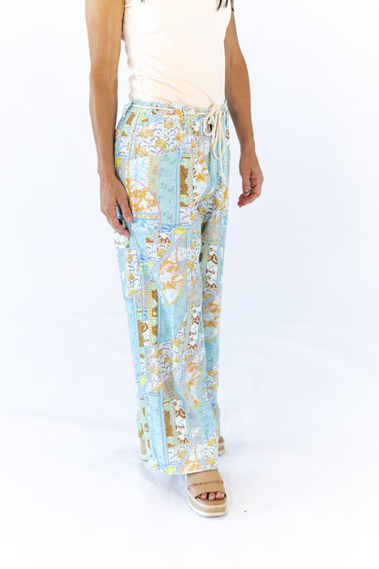 Nour Twill Patchwork Pants