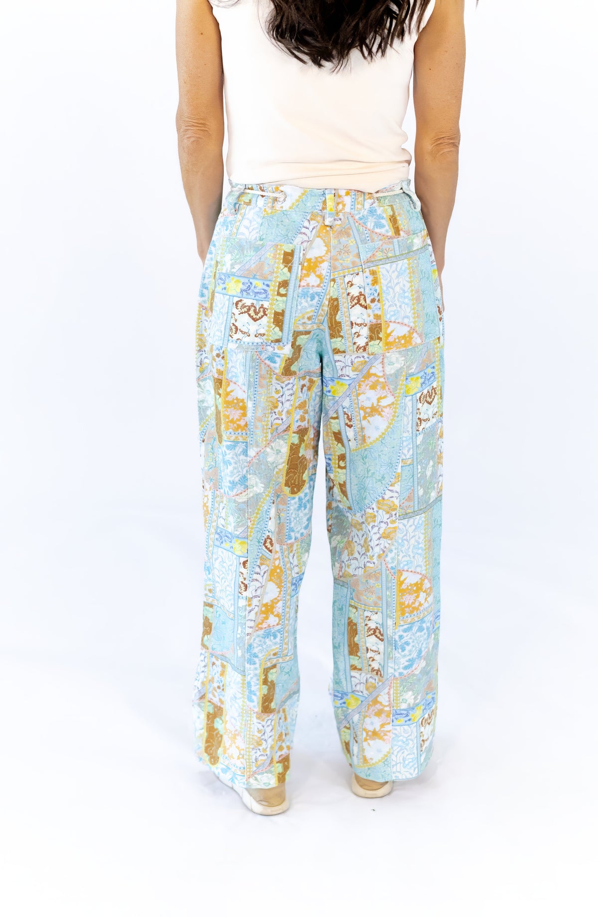 Nour Twill Patchwork Pants