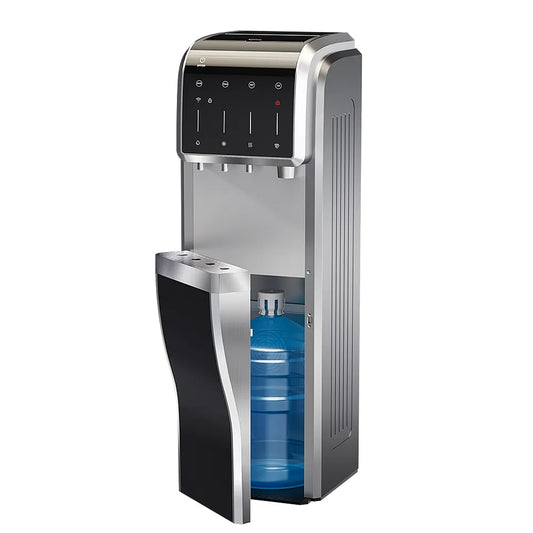 5-In-1 Bottom Loading Water Cooler Water Dispenser with Crushed & Chewable Ice Maker, Child Safety Lock Inset
