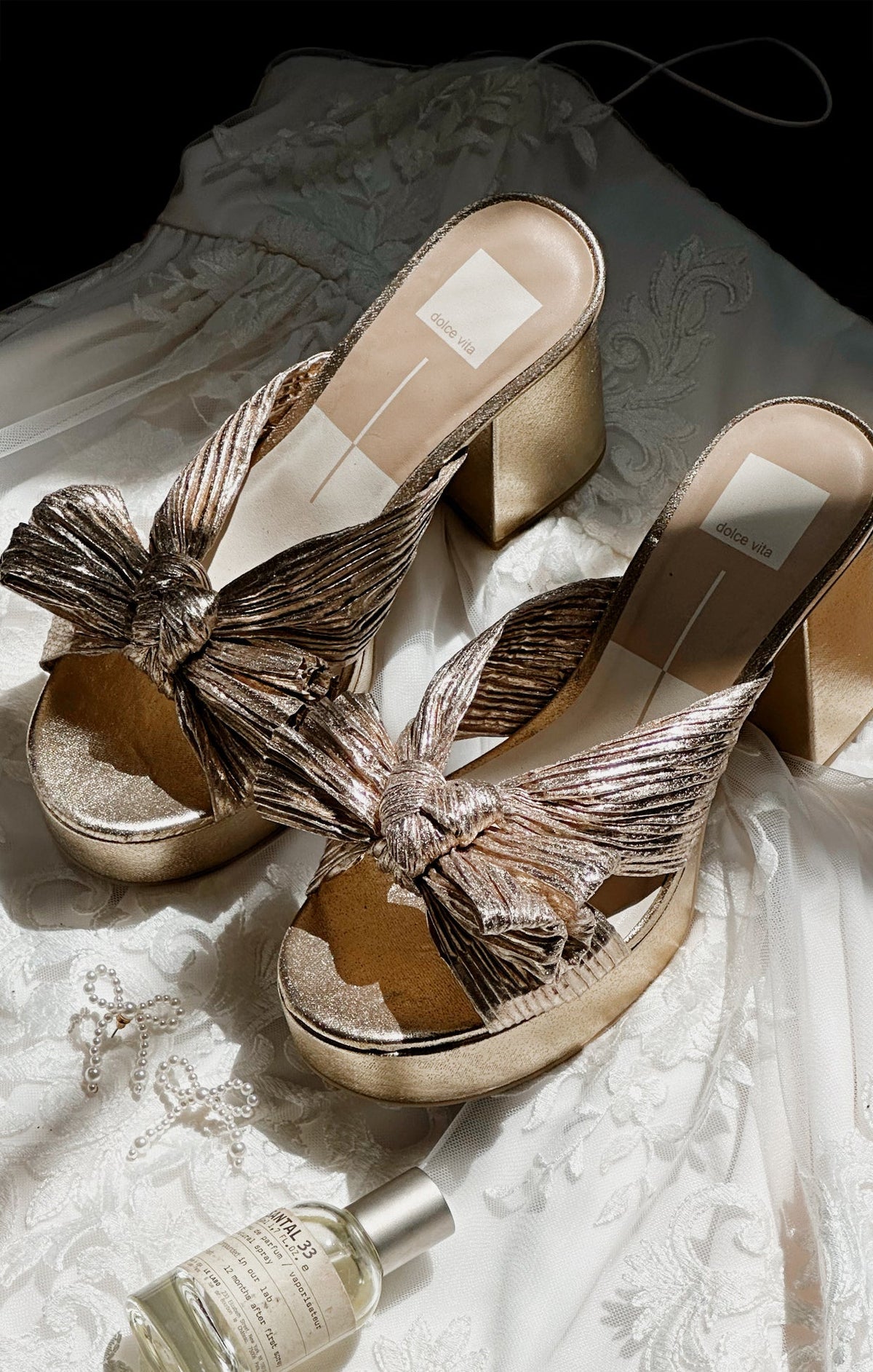 Dolce Vita Blare Bow Heel ~ Platinum